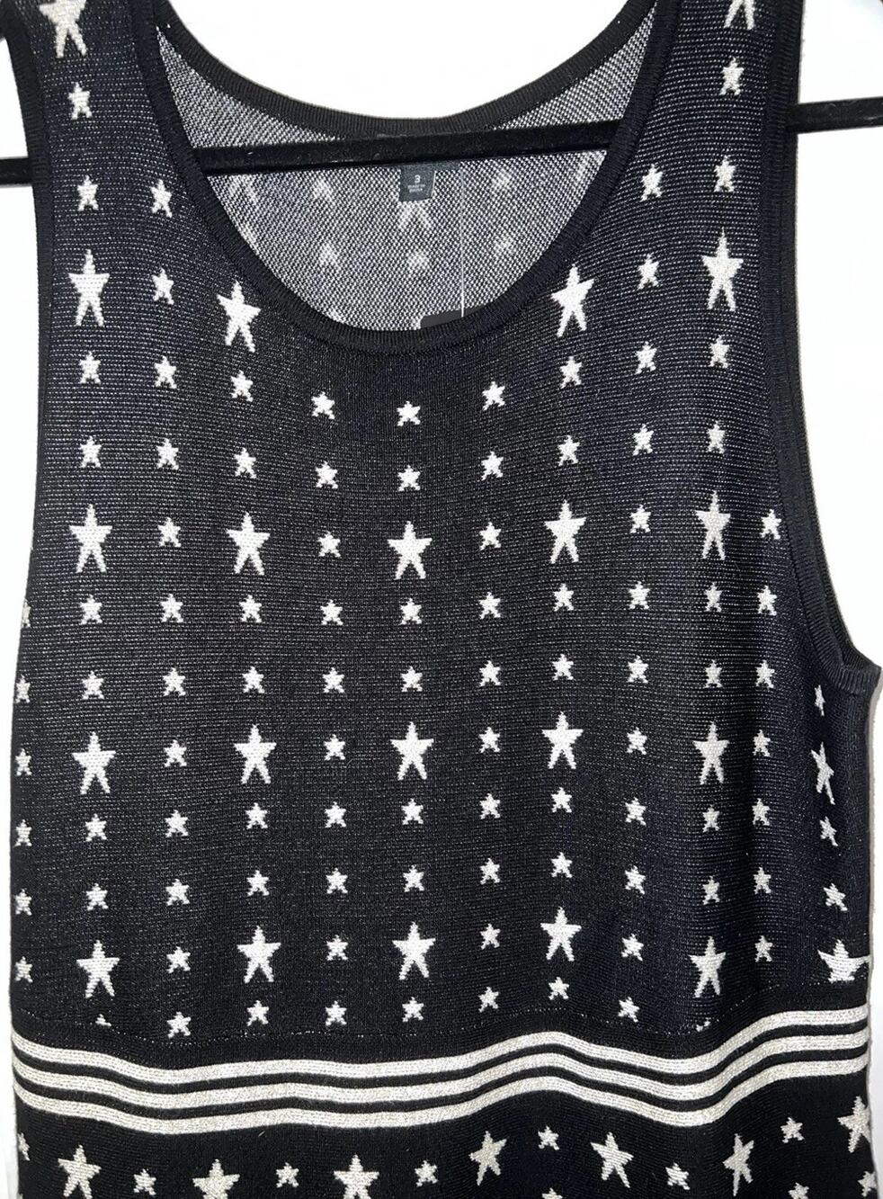 Torrid 3 Stars Black Sweater knit dress Silver Stars Gold thread NWT 78.90 3X